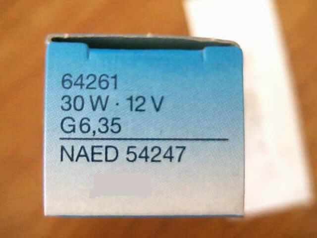 W˾u؟ 12V 30W 64261 G6.35