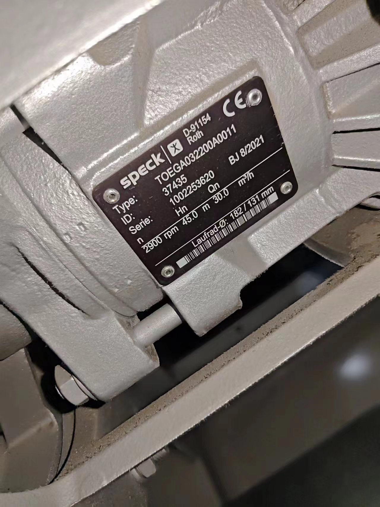 SPECK PUMPEN늙CTOEGA032200A0011xı(q)